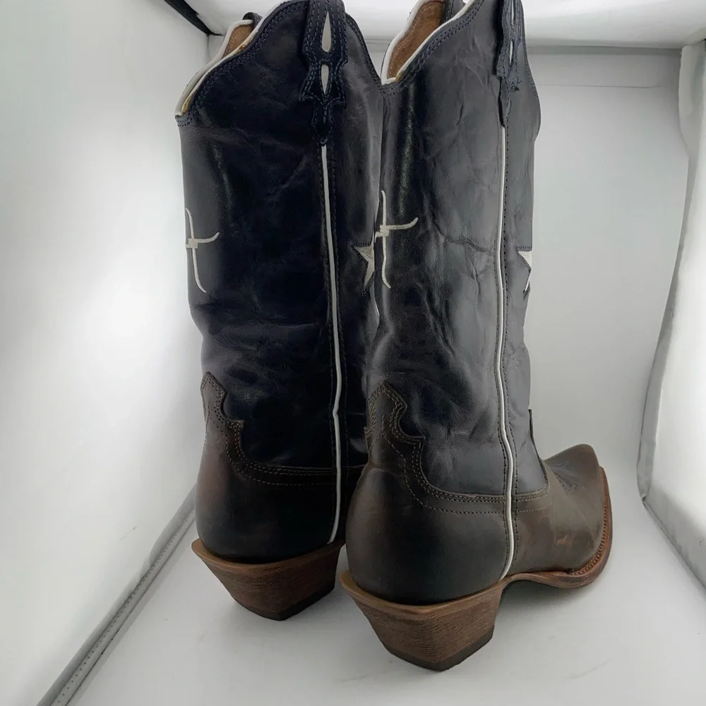 Twisted X  WSO0012 Red White & Blue Leather  Cowboy Western Boots Women's 9.5B‌‍ - Picture 7 of 11